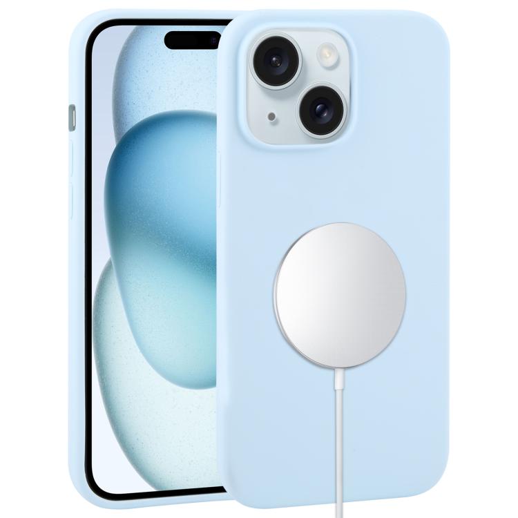 Liquid Silicone Full Coverage MagSafe Phone Case, For iPhone 15