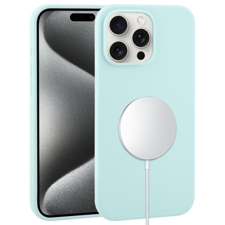 Liquid Silicone Full Coverage MagSafe Phone Case, For iPhone 15 Pro