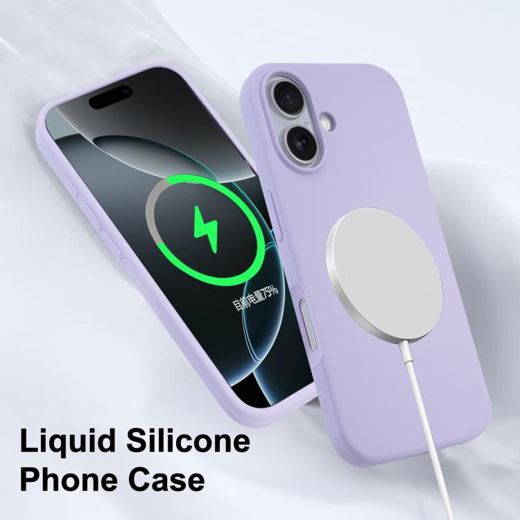 Liquid Silicone Full Coverage MagSafe Phone Case, For iPhone 16