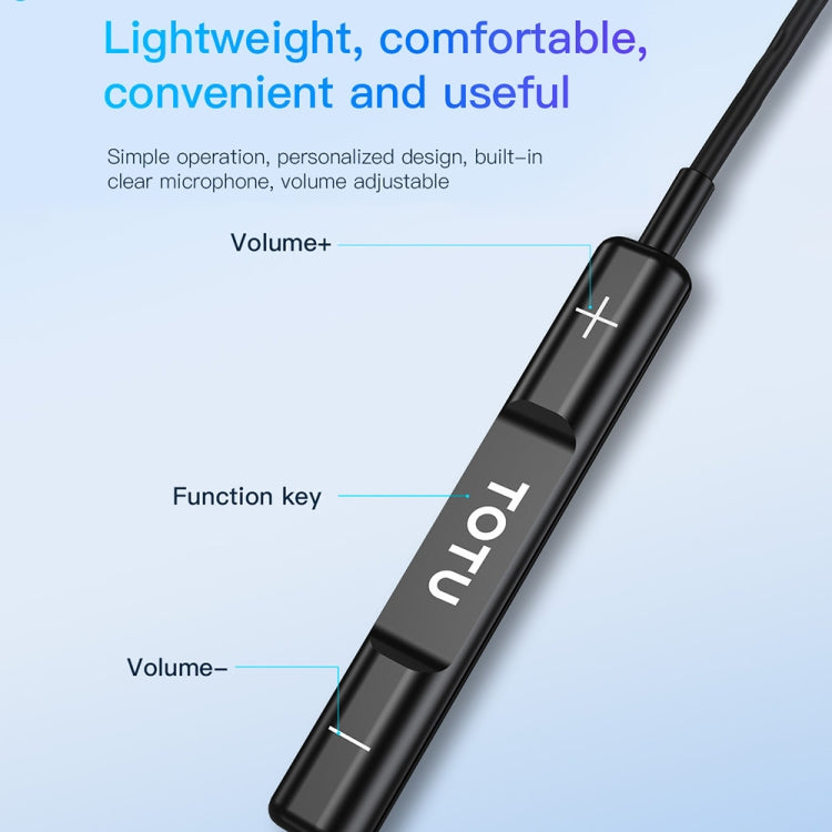 Câble pour écouteurs intra-auriculaires filaires TOTU EP-3, longueur : 1,2 m, 3,5 mm, 8 broches, USB-C/Type-C