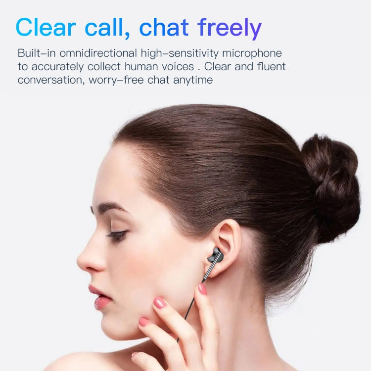 Câble pour écouteurs intra-auriculaires filaires TOTU EP-3, longueur : 1,2 m, 3,5 mm, 8 broches, USB-C/Type-C