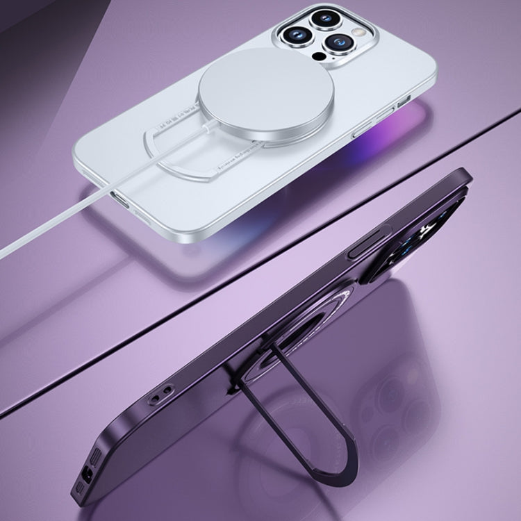 Matte Magsafe Magnetic Phone Case with Trolley Holder, For iPhone 15 Pro Max, For iPhone 15 Pro, For iPhone 15 Plus, For iPhone 15