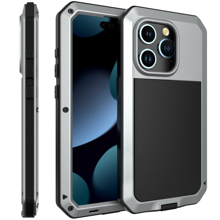 Shockproof Life Waterproof Dust-proof Metal + Silicone Phone Case, For iPhone 15 Pro Max, For iPhone 15 Pro, For iPhone 15 Plus, For iPhone 15