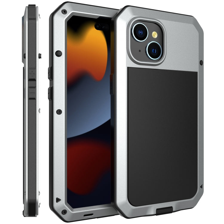Shockproof Life Waterproof Dust-proof Metal + Silicone Phone Case, For iPhone 15 Pro Max, For iPhone 15 Pro, For iPhone 15 Plus, For iPhone 15
