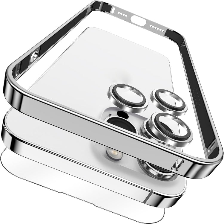 3 in 1 Ultra-thin Metal Frame + Lens + Film Phone Protection Set