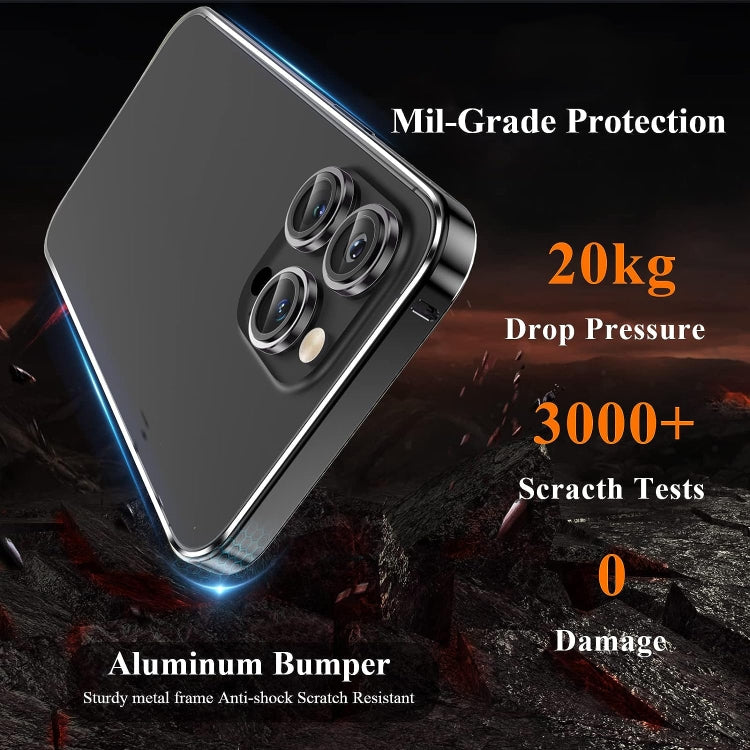 3 in 1 Ultra-thin Metal Frame + Lens + Film Phone Protection Set