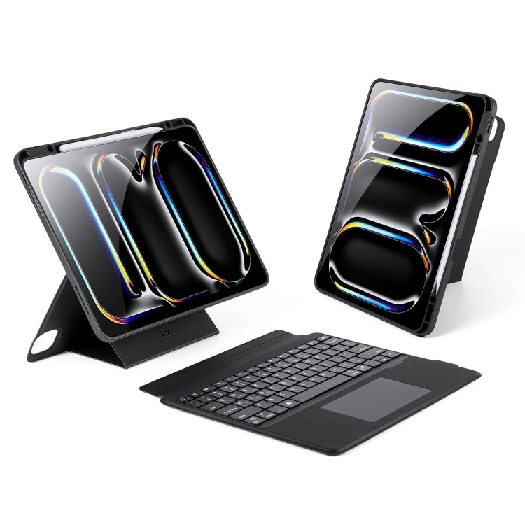 Étui clavier magnétique sans fil Bluetooth DUX DUCIS série DK pour iPad Pro 13 (2024), iPad Pro 11 (2024), iPad Air 11 (2024), iPad 4 et 5 (2022), iPad 10e génération (10.9) (2022), iPad 10.2 (2019/2020/2021/Air 2019)