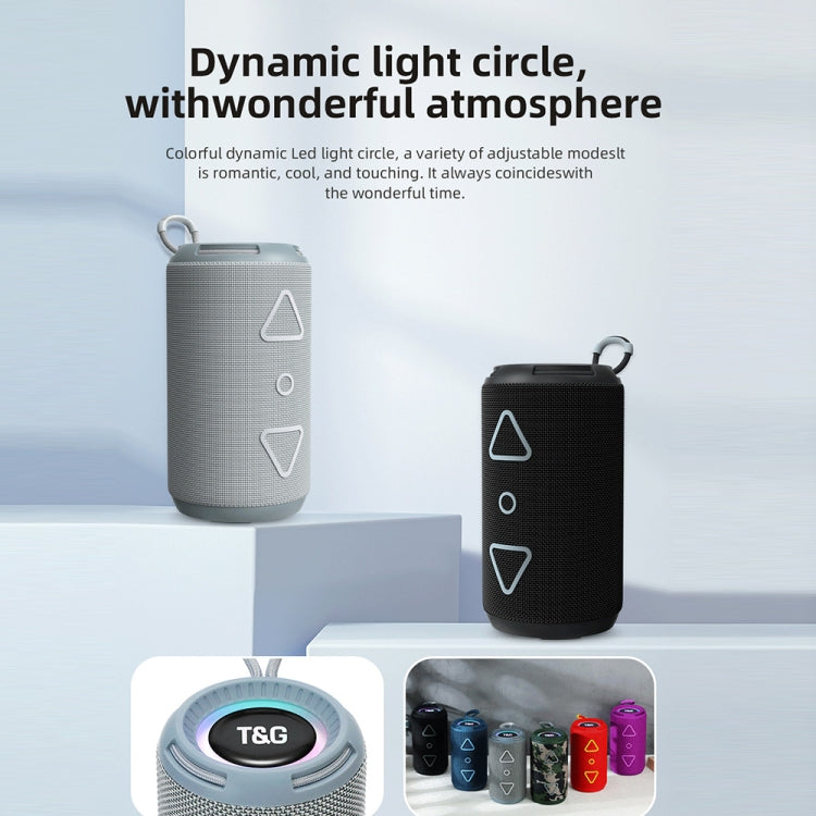 T&G TG-656 Portable Wireless 3D Stereo Subwoofer Bluetooth Speaker Support FM / LED Atmosphere Light, TG-656