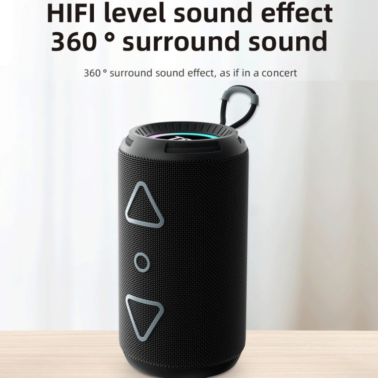 T&G TG-656 Portable Wireless 3D Stereo Subwoofer Bluetooth Speaker Support FM / LED Atmosphere Light, TG-656