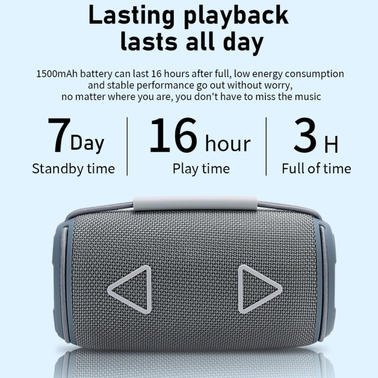 T&G TG-657 Portable Wireless 3D Stereo Subwoofer Bluetooth Speaker Support FM / LED Atmosphere Light, TG-657