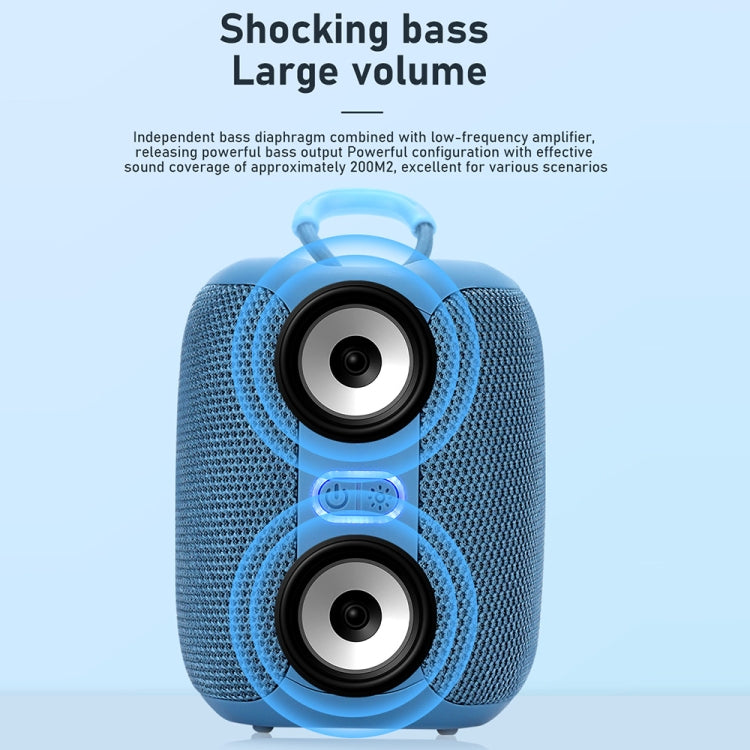 T&G TG-658 Outdoor USB High Power 8W Heavy Bass Wireless Bluetooth Speaker, TG-658