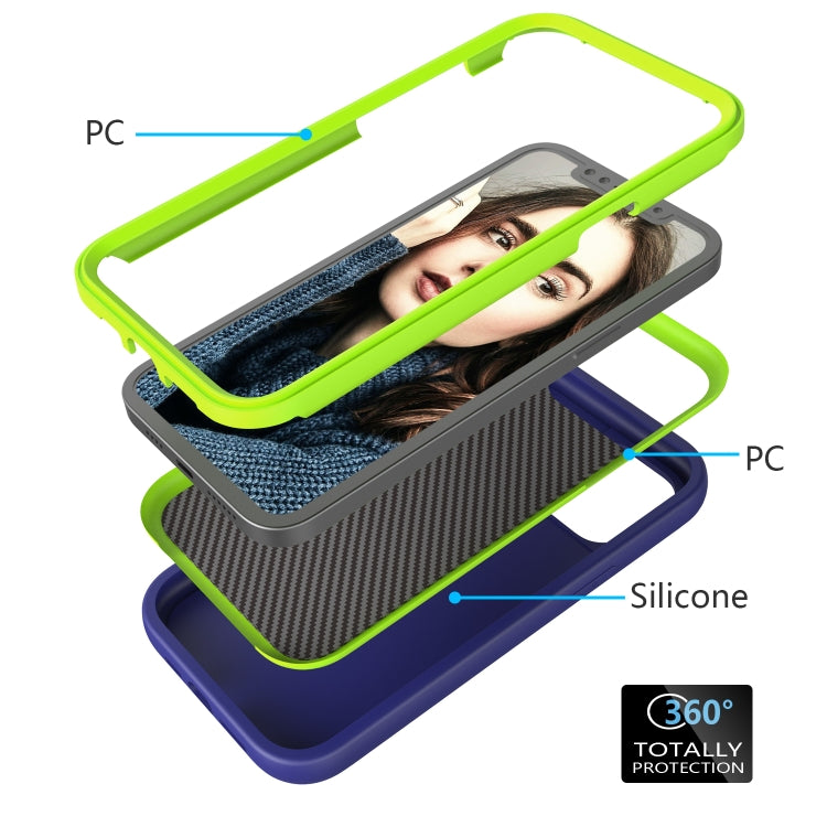 Wave Pattern 3 in 1 Silicone + PC Phone Case, For iPhone 15 Pro Max, For iPhone 15 Pro, For iPhone 15 Plus