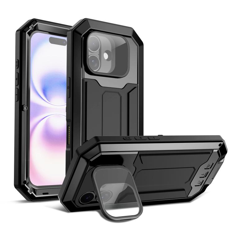 R-JUST Sliding Camera IP54 Life Waterproof Holder Phone Case, For iPhone 18 Pro, For iPhone 18 Pro Max, For iPhone 17e / 16e, For iPhone 17 Pro Max, For iPhone 17 Pro, For iPhone 17