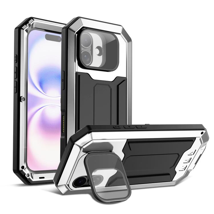 R-JUST Sliding Camera IP54 Life Waterproof Holder Phone Case, For iPhone 18 Pro, For iPhone 18 Pro Max, For iPhone 17e / 16e, For iPhone 17 Pro Max, For iPhone 17 Pro, For iPhone 17
