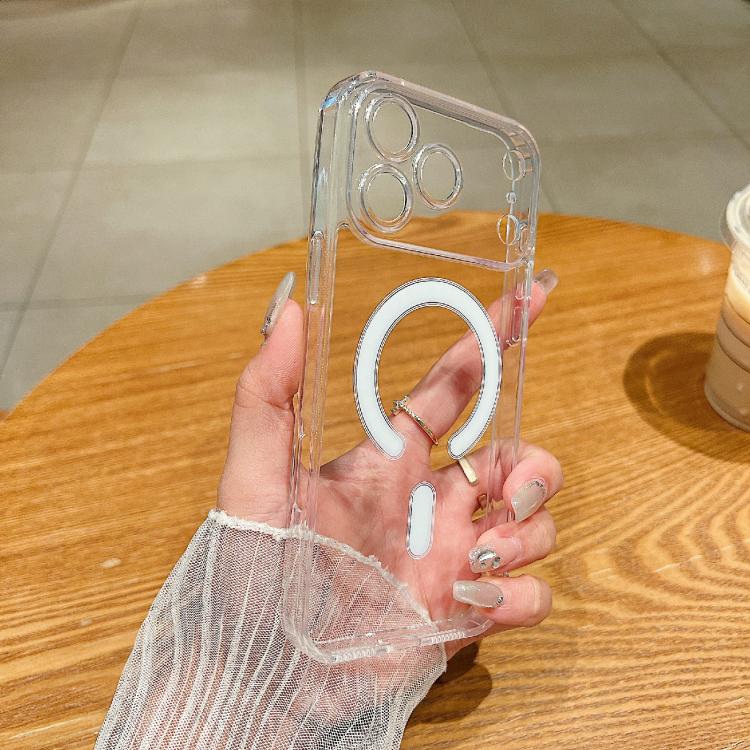 Fine Hole MagSafe Magnetic Clear Acrylic TPU Case, For iPhone 17 Pro Max, For iPhone 17 Pro, For iPhone 17, For iPhone Air, For iPhone 16e, For iPhone 16 Pro Max, For iPhone 16 Pro, For iPhone 16 Plus, For iPhone 16, For iPhone 15 Pro Max��������������...