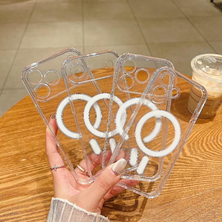 Fine Hole MagSafe Magnetic Clear Acrylic TPU Case, For iPhone 17 Pro Max, For iPhone 17 Pro, For iPhone 17, For iPhone Air, For iPhone 16e, For iPhone 16 Pro Max, For iPhone 16 Pro, For iPhone 16 Plus, For iPhone 16, For iPhone 15 Pro Max��������������...
