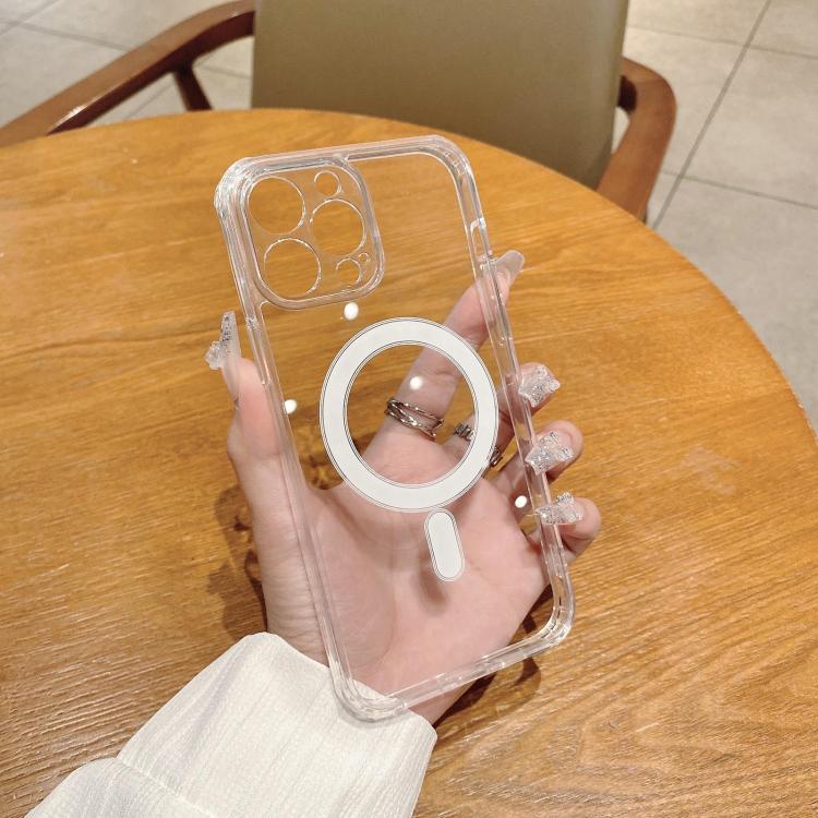 Fine Hole MagSafe Magnetic Clear Acrylic TPU Case, For iPhone 18 Pro, For iPhone 18 Pro Max, For iPhone 16e / 17e, For iPhone 17 Pro Max, For iPhone 17 Pro, For iPhone 17, For iPhone Air, For iPhone 16 Pro Max, For iPhone 16 Pro, For iPhone 16 Plus    ...