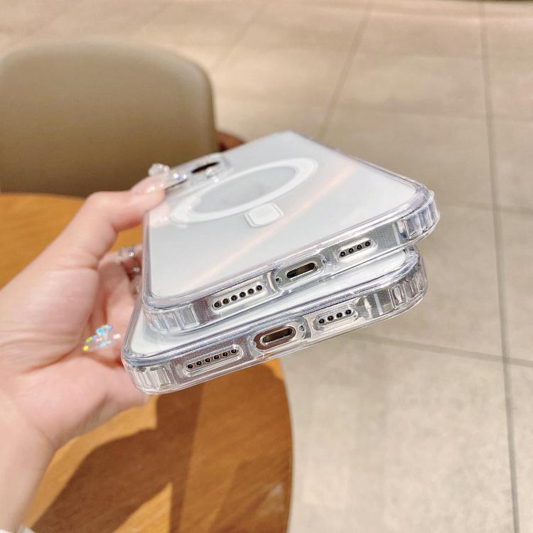 Fine Hole MagSafe Magnetic Clear Acrylic TPU Case, For iPhone 18 Pro, For iPhone 18 Pro Max, For iPhone 16e / 17e, For iPhone 17 Pro Max, For iPhone 17 Pro, For iPhone 17, For iPhone Air, For iPhone 16 Pro Max, For iPhone 16 Pro, For iPhone 16 Plus    ...