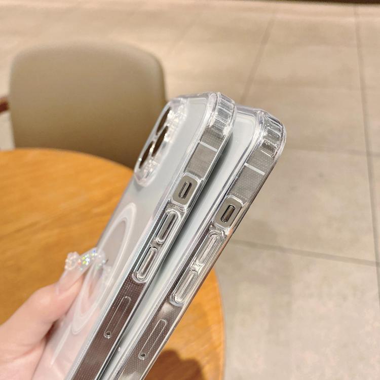 Fine Hole MagSafe Magnetic Clear Acrylic TPU Case, For iPhone 18 Pro, For iPhone 18 Pro Max, For iPhone 16e / 17e, For iPhone 17 Pro Max, For iPhone 17 Pro, For iPhone 17, For iPhone Air, For iPhone 16 Pro Max, For iPhone 16 Pro, For iPhone 16 Plus    ...
