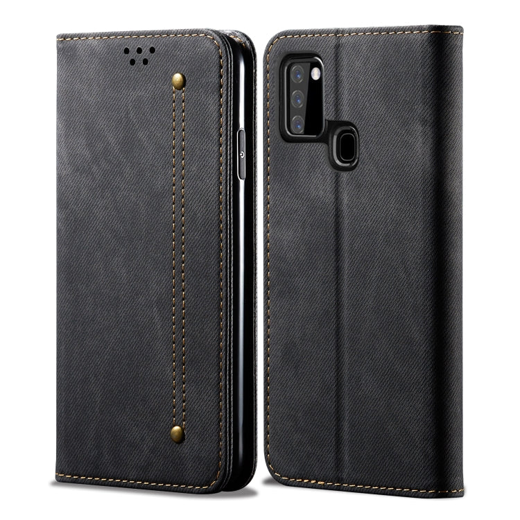 Denim Texture Casual Style Horizontal Flip Leather Case with Holder & Card Slots & Wallet, For Samsung Galaxy A21s, For Huawei P Smart(2020), For Huawei Y5P, For Huawei Y6P