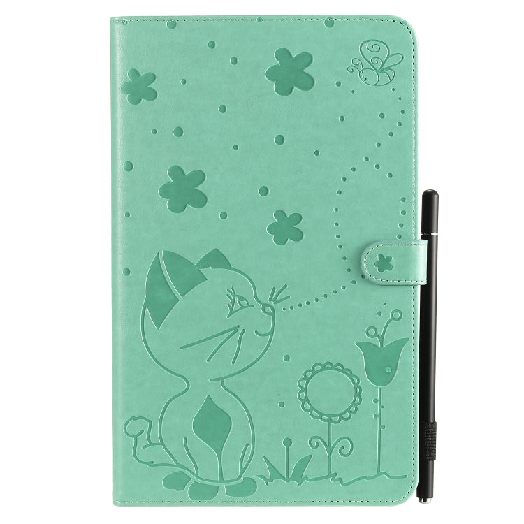 Cat Bee Embossing Pattern Shockproof Table PC Protective Case with Holder & Card Slots & Wallet & Pen Slot, For Samsung Galaxy Tab A10.1 (2016) T580