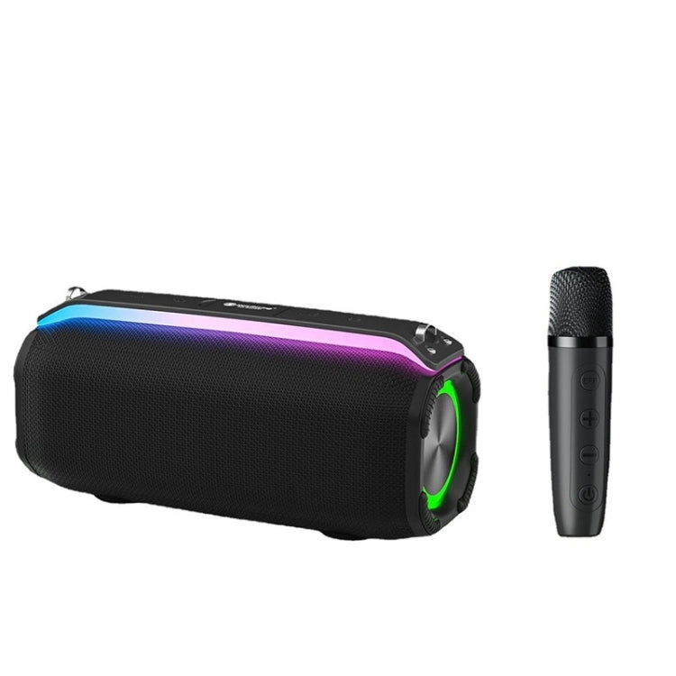 New RiXing NR8809 20W Outdoor Portable TWS Smart Wireless Bluetooth Speaker, Single Mic, Dual Mic