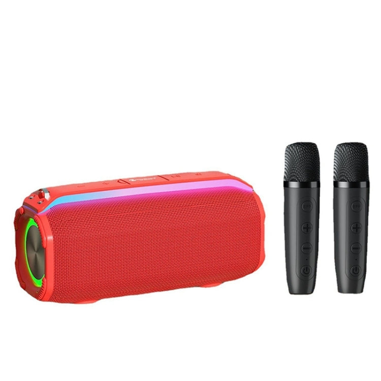 New RiXing NR8809 20W Outdoor Portable TWS Smart Wireless Bluetooth Speaker, Single Mic, Dual Mic