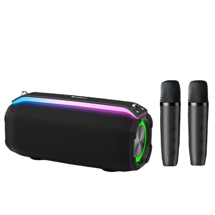New RiXing NR8809 20W Outdoor Portable TWS Smart Wireless Bluetooth Speaker, Single Mic, Dual Mic