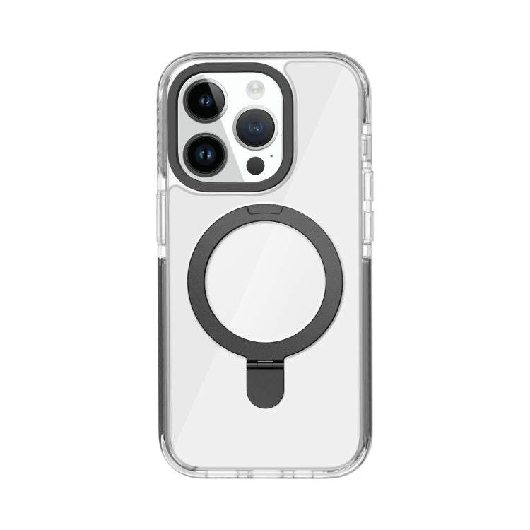 Kingsteel Wolf MagSafe Holder Transparent Phone Case, For iPhone 15 Pro Max, For iPhone 15 Pro, For iPhone 15 Plus, For iPhone 15