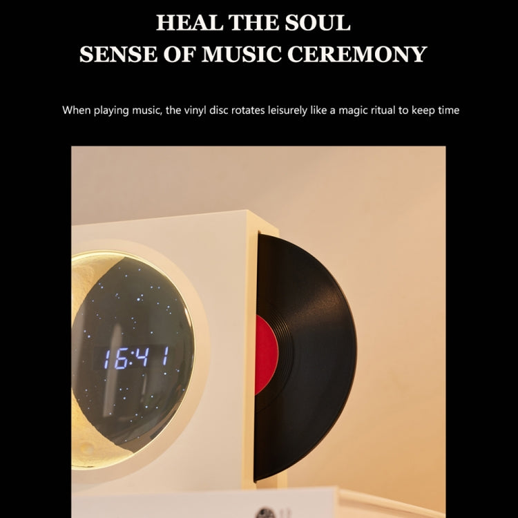 X09 Moon Clock Bluetooth Speaker Desktop Smart Wireless Speaker, X09 (Pink), X09 (Yellow), X09 (White), X09 (Black)