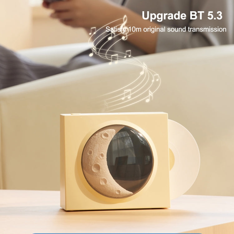 X09 Moon Clock Bluetooth Speaker Desktop Smart Wireless Speaker, X09 (Pink), X09 (Yellow), X09 (White), X09 (Black)