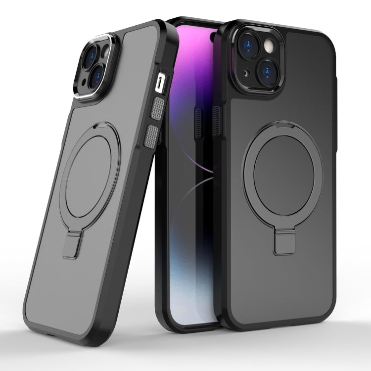 MagSafe Magnetic Metal Holder Phone Case, For iPhone 15 Plus, For iPhone 15 Pro Max, For iPhone 15 Pro, For iPhone 15