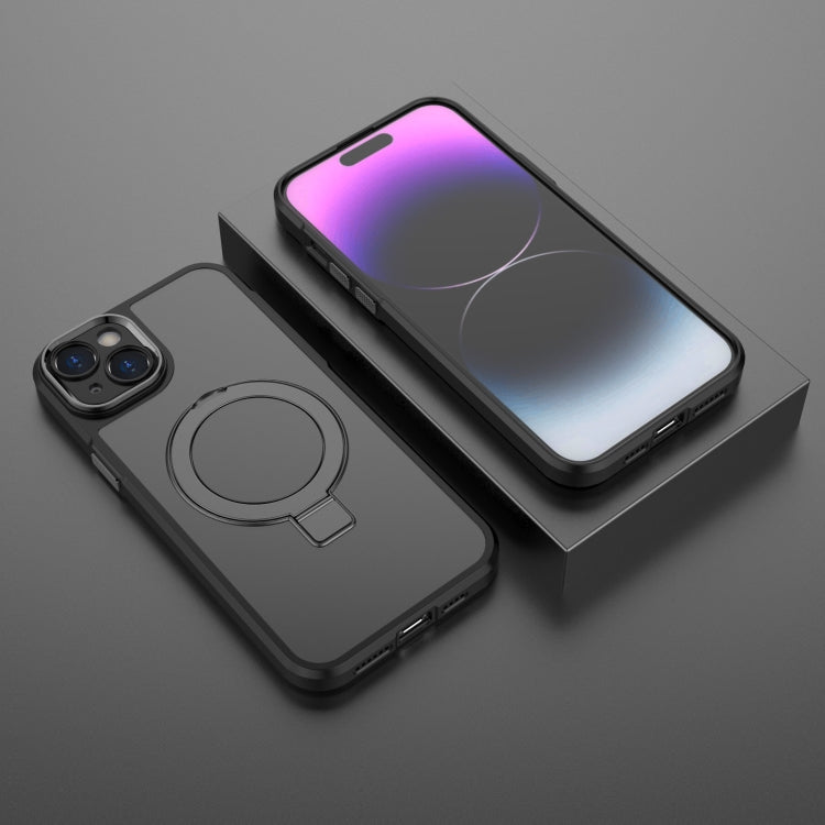 MagSafe Magnetic Metal Holder Phone Case, For iPhone 15 Plus, For iPhone 15 Pro Max, For iPhone 15 Pro, For iPhone 15