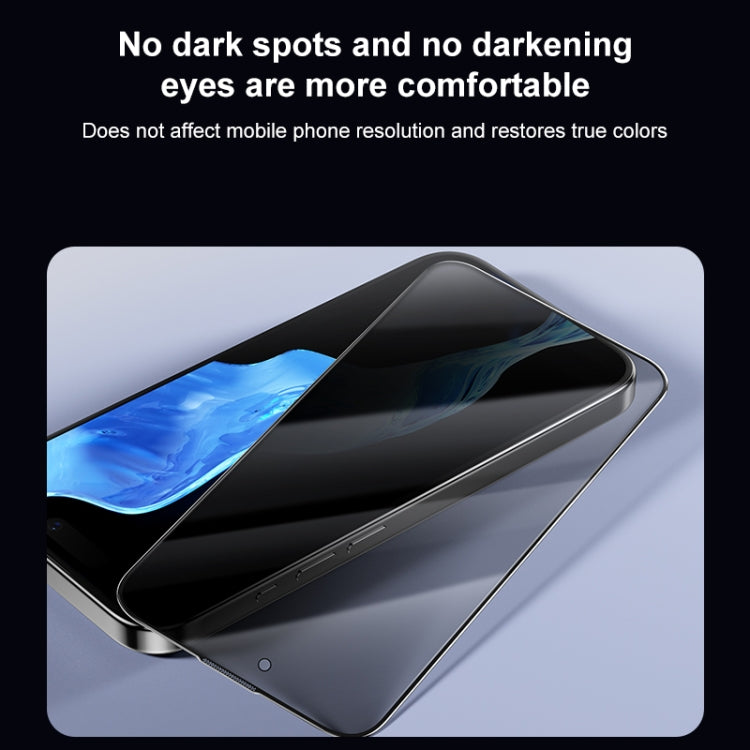 MOMAX 0.3mm 3D Anti-peep Tempered Glass Film, For iPhone 15 Pro Max, For iPhone 15 Pro, For iPhone 15 Plus, For iPhone 15
