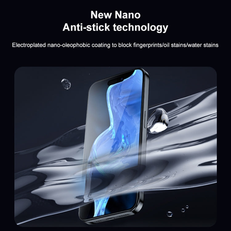 MOMAX 0.3mm 3D Anti-peep Tempered Glass Film, For iPhone 15 Pro Max, For iPhone 15 Pro, For iPhone 15 Plus, For iPhone 15