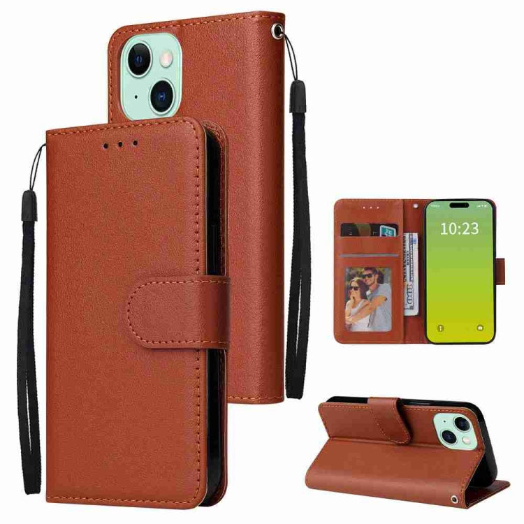 3-Card Slots Multifunctional Leather Phone Case, For iPhone 16, For iPhone 15 Pro Max, For iPhone 15 Pro, For iPhone 15 Plus