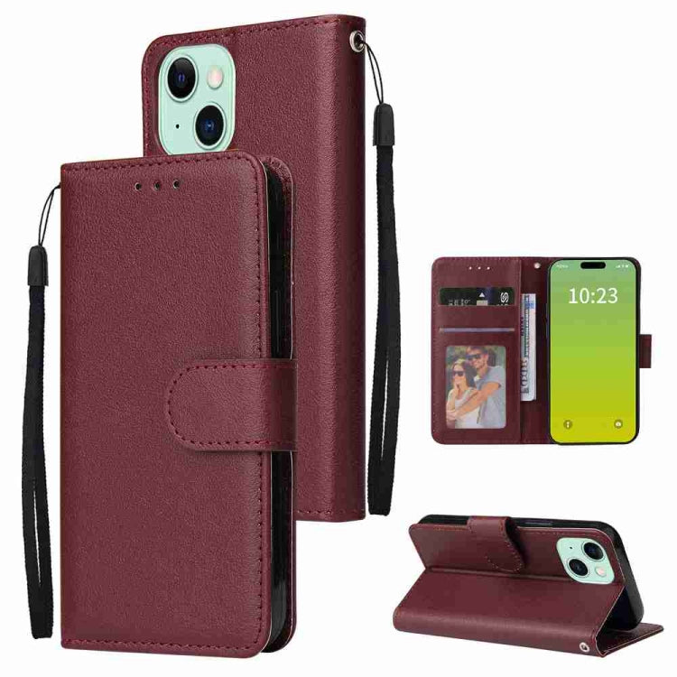 3-Card Slots Multifunctional Leather Phone Case, For iPhone 16, For iPhone 15 Pro Max, For iPhone 15 Pro, For iPhone 15 Plus