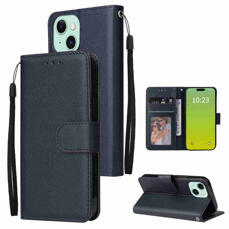3-Card Slots Multifunctional Leather Phone Case, For iPhone 15