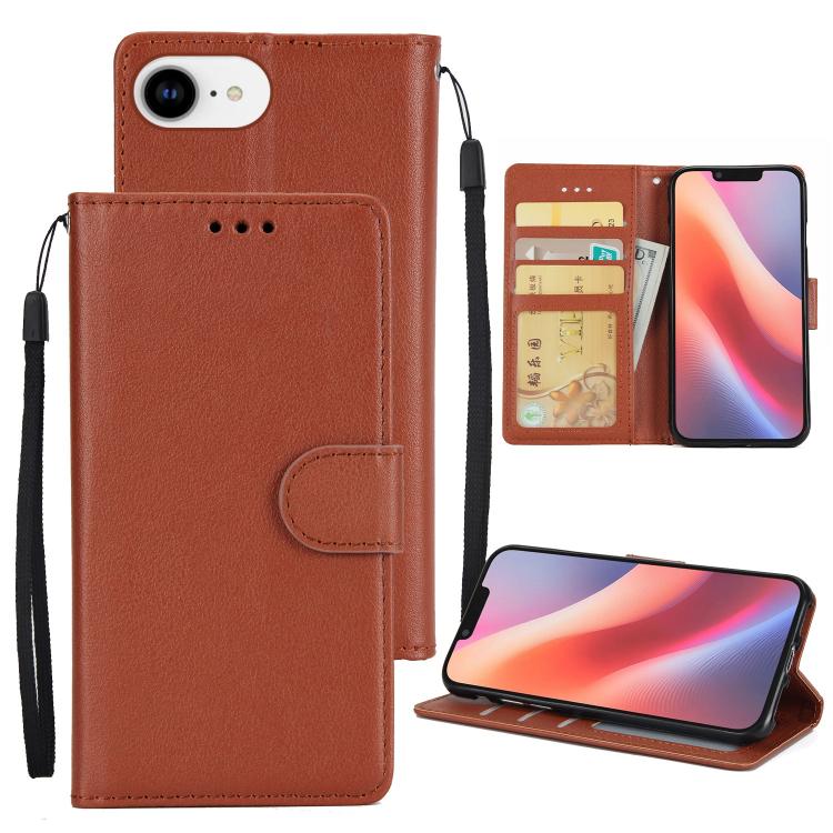 3-Card Slots Multifunctional Leather Phone Case, For iPhone 16e, For iPhone 16 Pro Max, For iPhone 16 Pro, For iPhone 16 Plus