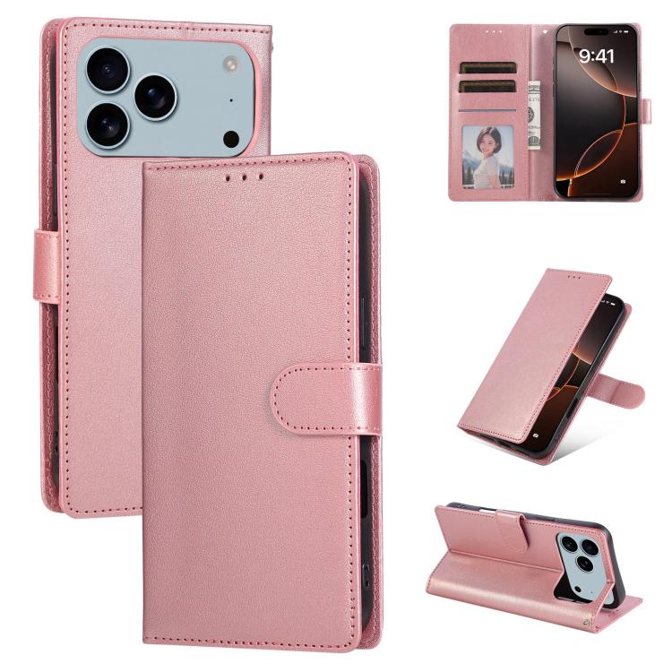 3-Card Slots Multifunctional Leather Phone Case, For iPhone 17 Pro Max, For iPhone 17 Pro, For iPhone 17, For iPhone 17 Air