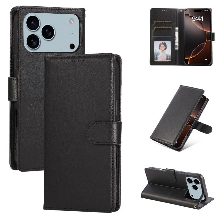 3-Card Slots Multifunctional Leather Phone Case, For iPhone 17 Pro Max, For iPhone 17 Pro, For iPhone 17, For iPhone 17 Air