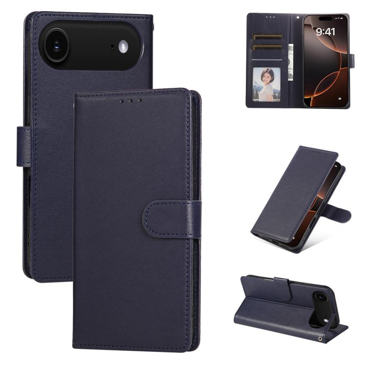 3-Card Slots Multifunctional Leather Phone Case, For iPhone 17 Pro Max, For iPhone 17 Pro, For iPhone 17, For iPhone 17 Air