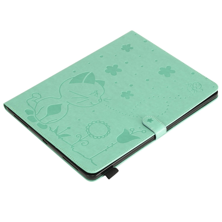 Cat Bee Embossing Pattern Horizontal Flip Leather Case with Holder & Card Slots & Wallet & Pen Slot & Wake-up / Sleep Function, For iPad Pro 12.9 (2020) & (2018), For iPad Pro 11 (2020) & (2018), For iPad 10.2 / Air (2019) / Pro 10.5