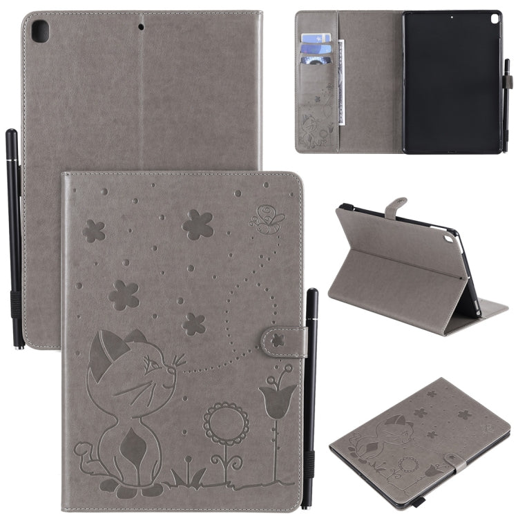 Cat Bee Embossing Pattern Horizontal Flip Leather Case with Holder & Card Slots & Wallet & Pen Slot & Wake-up / Sleep Function, For iPad Pro 12.9 (2020) & (2018), For iPad Pro 11 (2020) & (2018), For iPad 10.2 / Air (2019) / Pro 10.5