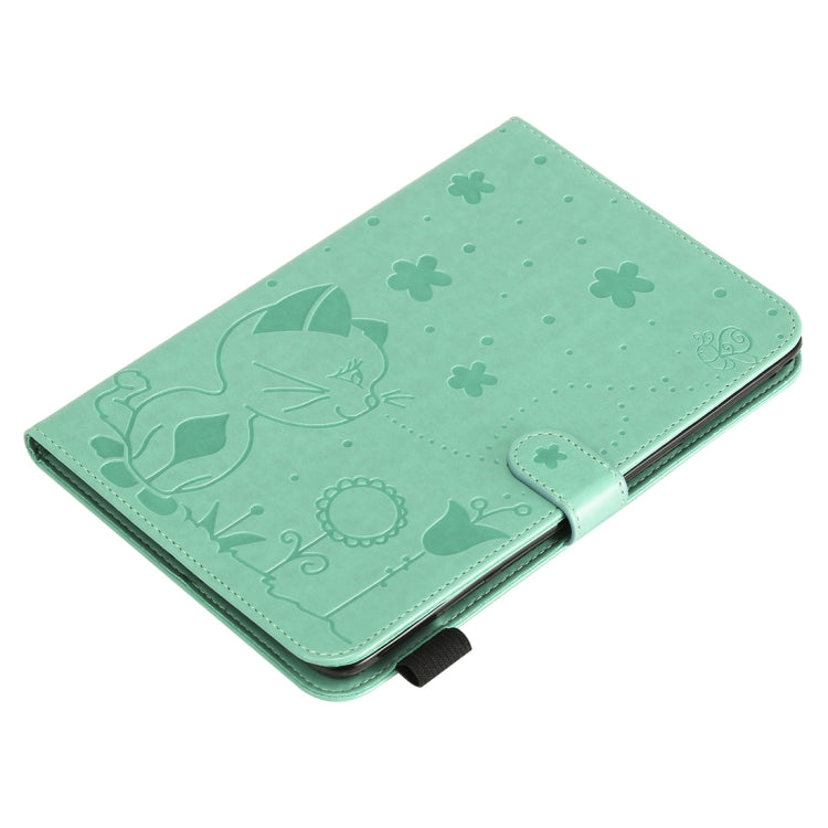 Cat Bee Embossing Pattern Horizontal Flip Leather Case with Holder & Card Slots & Wallet & Pen Slot & Wake-up / Sleep Function, For iPad mini 5 / 4 / 3 / 2 / 1, For iPad Air 2 / Air / 9.7 (2018) & (2017), For iPad 4 / 3 / 2