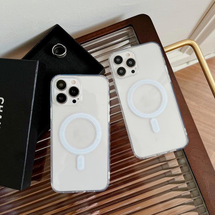 MagSafe Magnetic Clear Acrylic TPU Phone Case