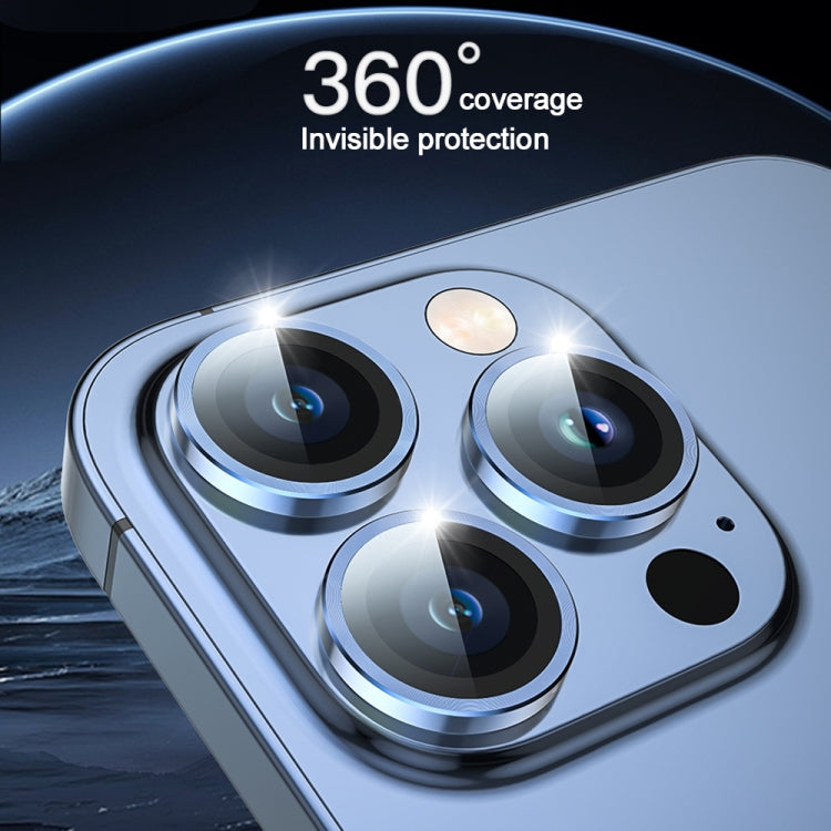 TOTU PG-1 Golden Shield Series Metal Frame Lens Protector, For iPhone 15 Pro Max, For iPhone 15 Pro