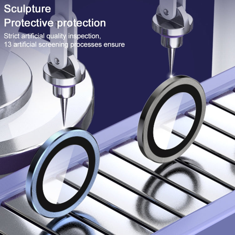 Protecteur d'objectif TOTU PG-1 Golden Shield Series avec monture métallique, pour iPhone 15 Plus, pour iPhone 15