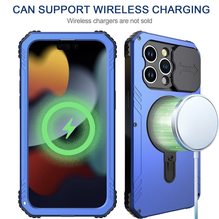 Camera Shield MagSafe Holder Life Waterproof Phone Case, For iPhone 15 Pro Max, For iPhone 15 Pro, For iPhone 15