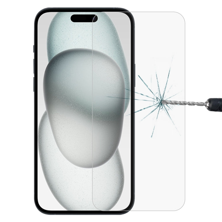 Film en verre trempé 0,26 mm 9H 2,5D pour iPhone 16 Pro Max, iPhone 16 Pro, iPhone 16 Plus, iPhone 16, iPhone 15 Plus / 15 Pro Max, iPhone 15 / 15 Pro